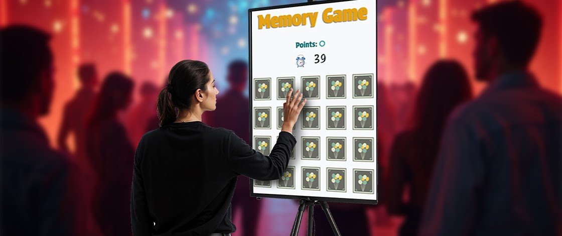 Memory Game virtual touch experience
